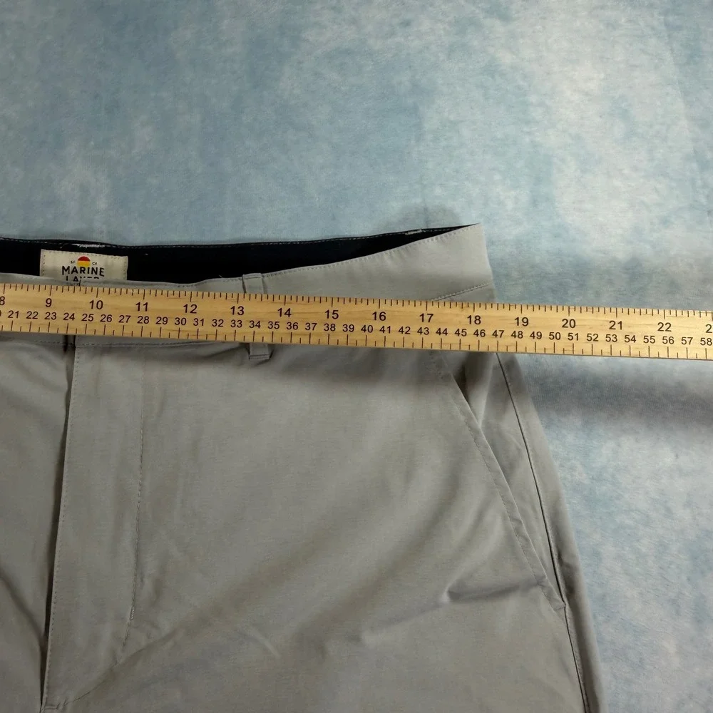 Marine Layer Saturday Shorts Mens 36 Grey Excellent Lightweight Performance